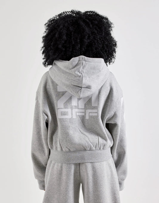 Off-White L/AB Cropped Fleece Hoodie — view 2 of 6