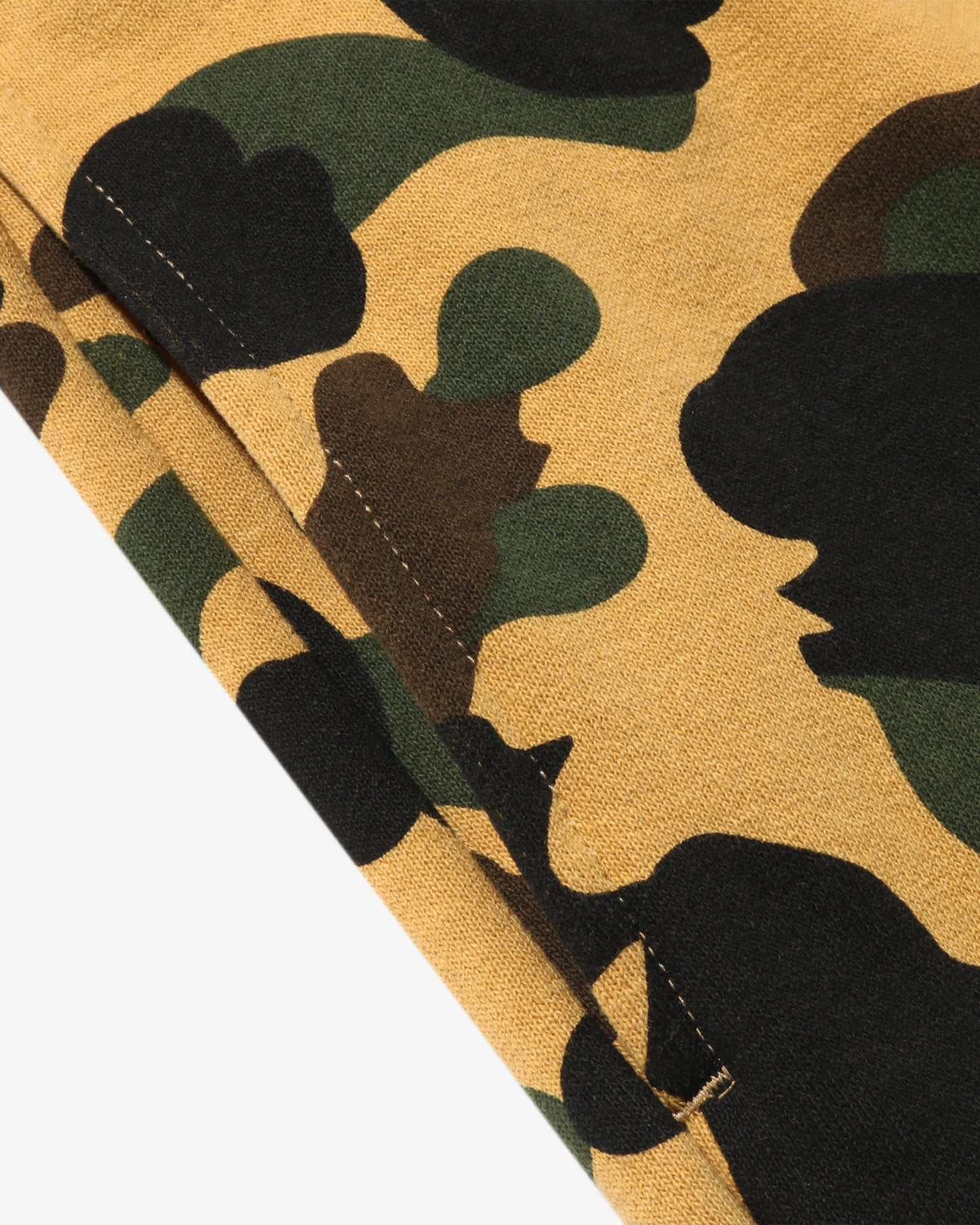 BAPE 1st Camo Ape Head Patched Sweat Pants - Yellow Camo — view 4 of 6