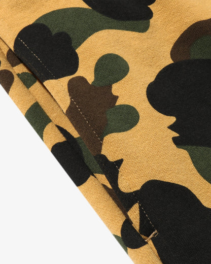 BAPE 1st Camo Ape Head Patched Sweat Pants - Yellow Camo — view 4 of 6
