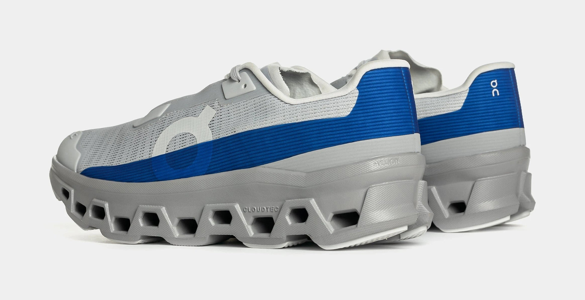 Cloudmonster Void Mens Running Shoes (Grey/Blue) — view 5 of 6