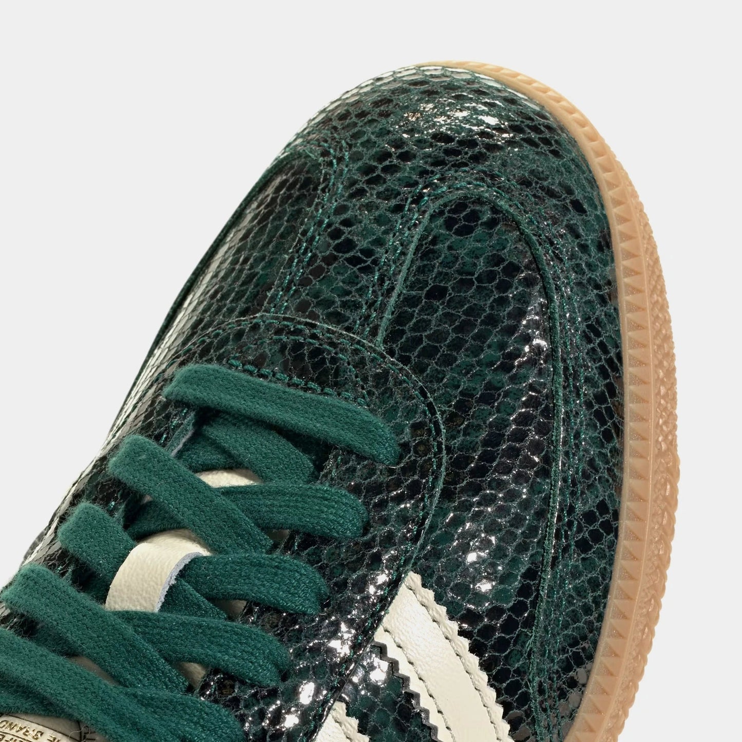 Samba OG Faux Snakeskin in Black / Cream White / Collegiate Green — view 3 of 4