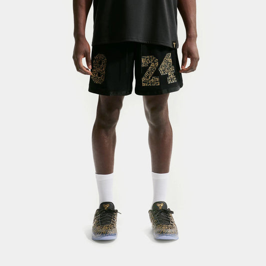 Kobe Basketball Mens Shorts in Black / Metallic Gold — view 1 of 4