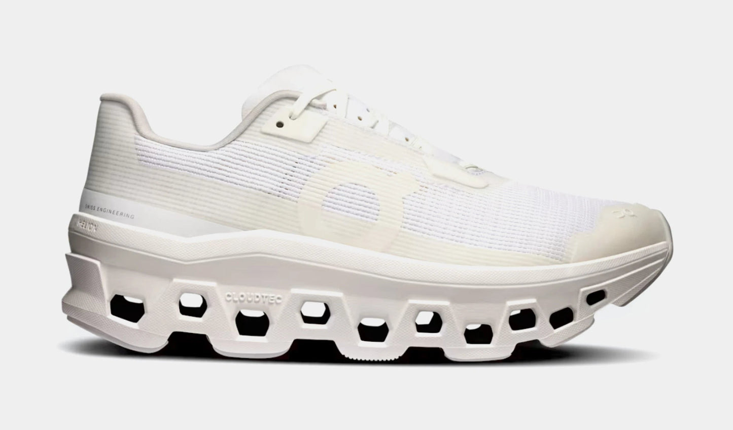 Cloudmonster Void Womens Running Shoes (White/White) — view 2 of 4