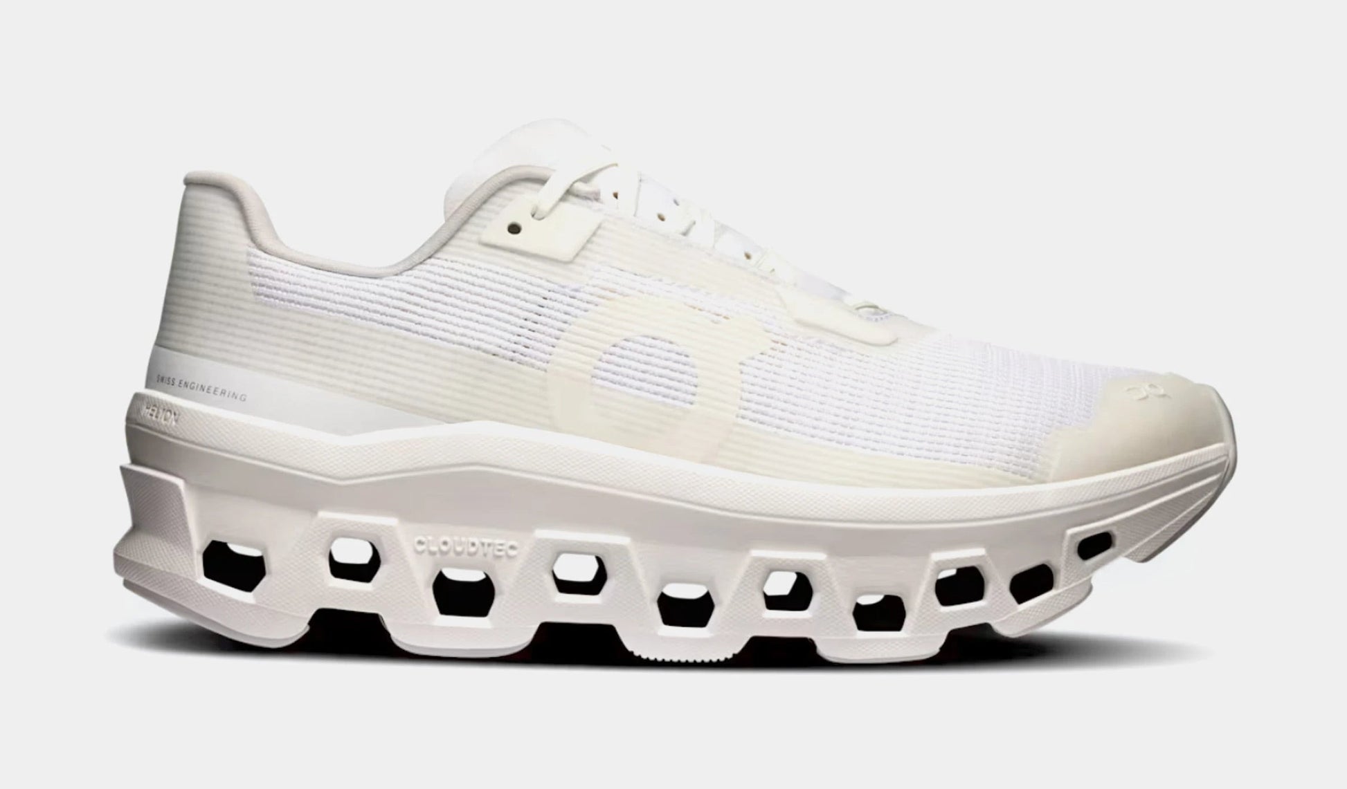 Cloudmonster Void Womens Running Shoes (White/White) — view 2 of 4