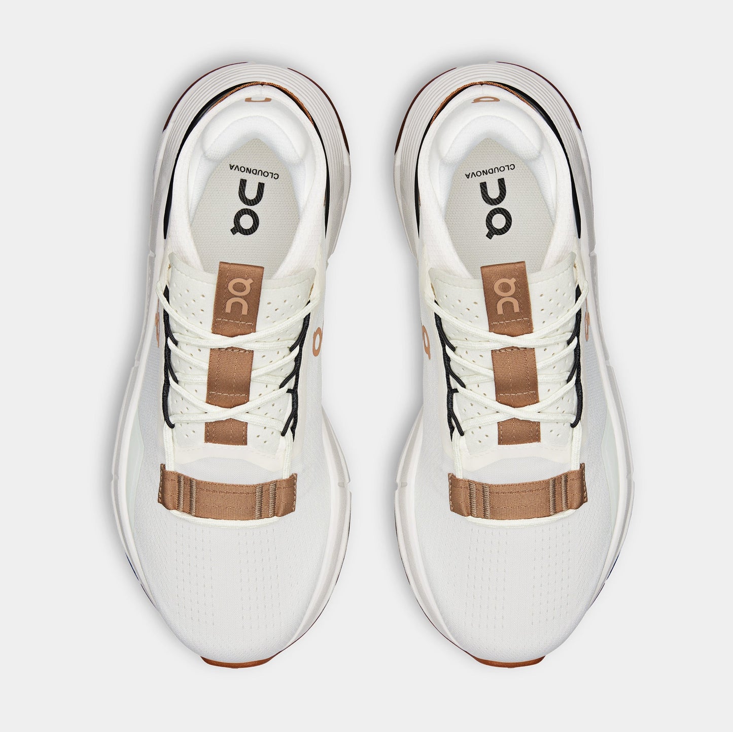 Cloudnova 2 Womens Running Shoes (Ivory/Sphinx) — view 2 of 4