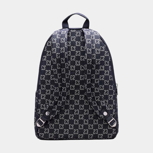 Monogram Mens Backpack (Indigo Blue) — view 2 of 4