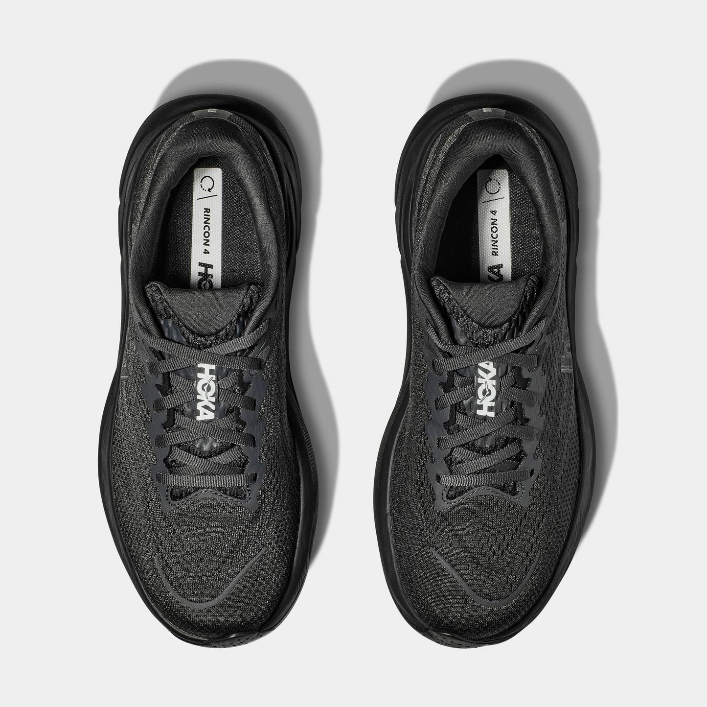 Rincon 4 Womens Running Shoes (Black/Black) — view 2 of 4