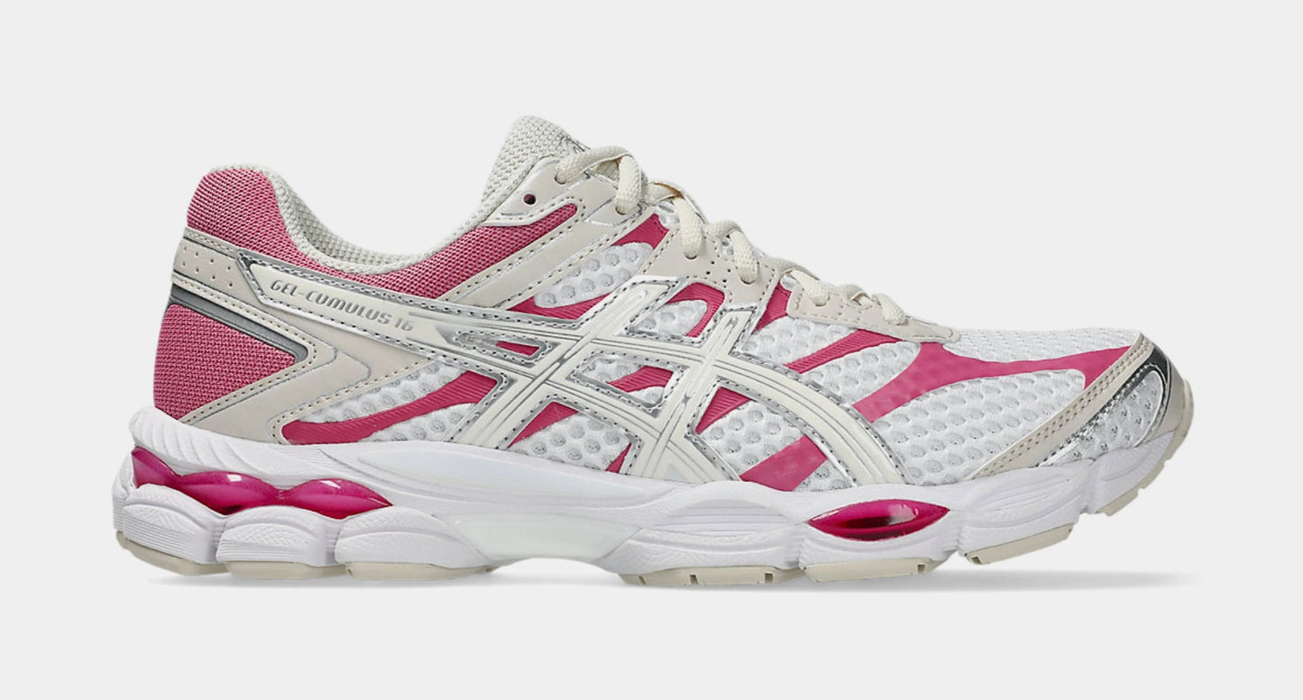 Gel Cumulus 16 Mens Running Shoes (Cream/Pink) — view 2 of 4