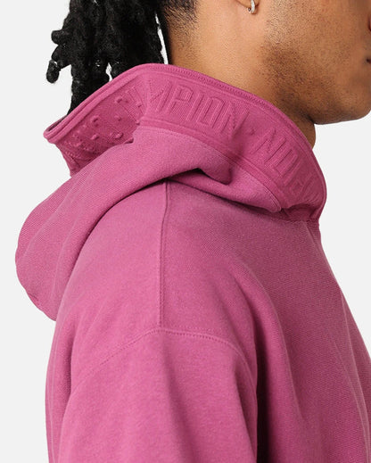 Champion Reverse Weave Terry Tape Hoodie Berry — view 6 of 6