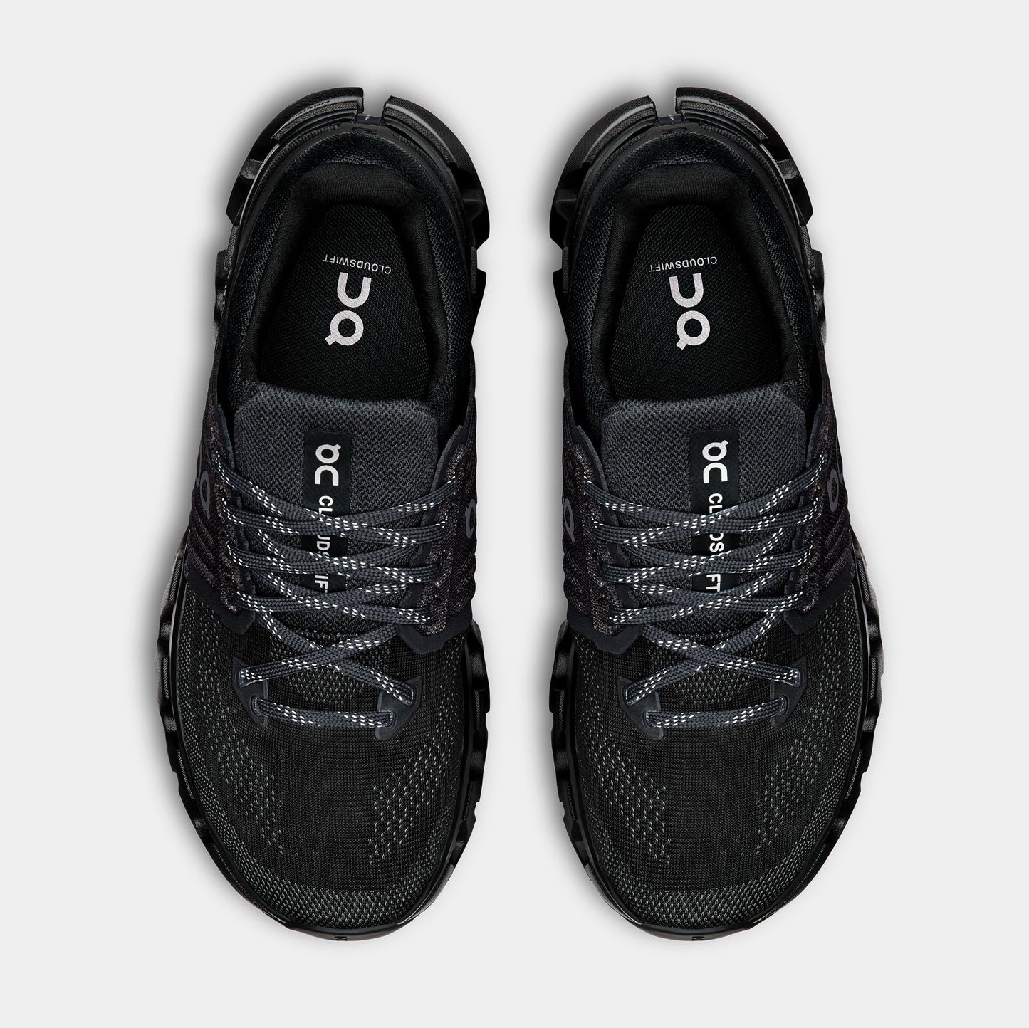 Cloudswift 4 AD Womens Running Shoes (Black/Rock) — view 2 of 4