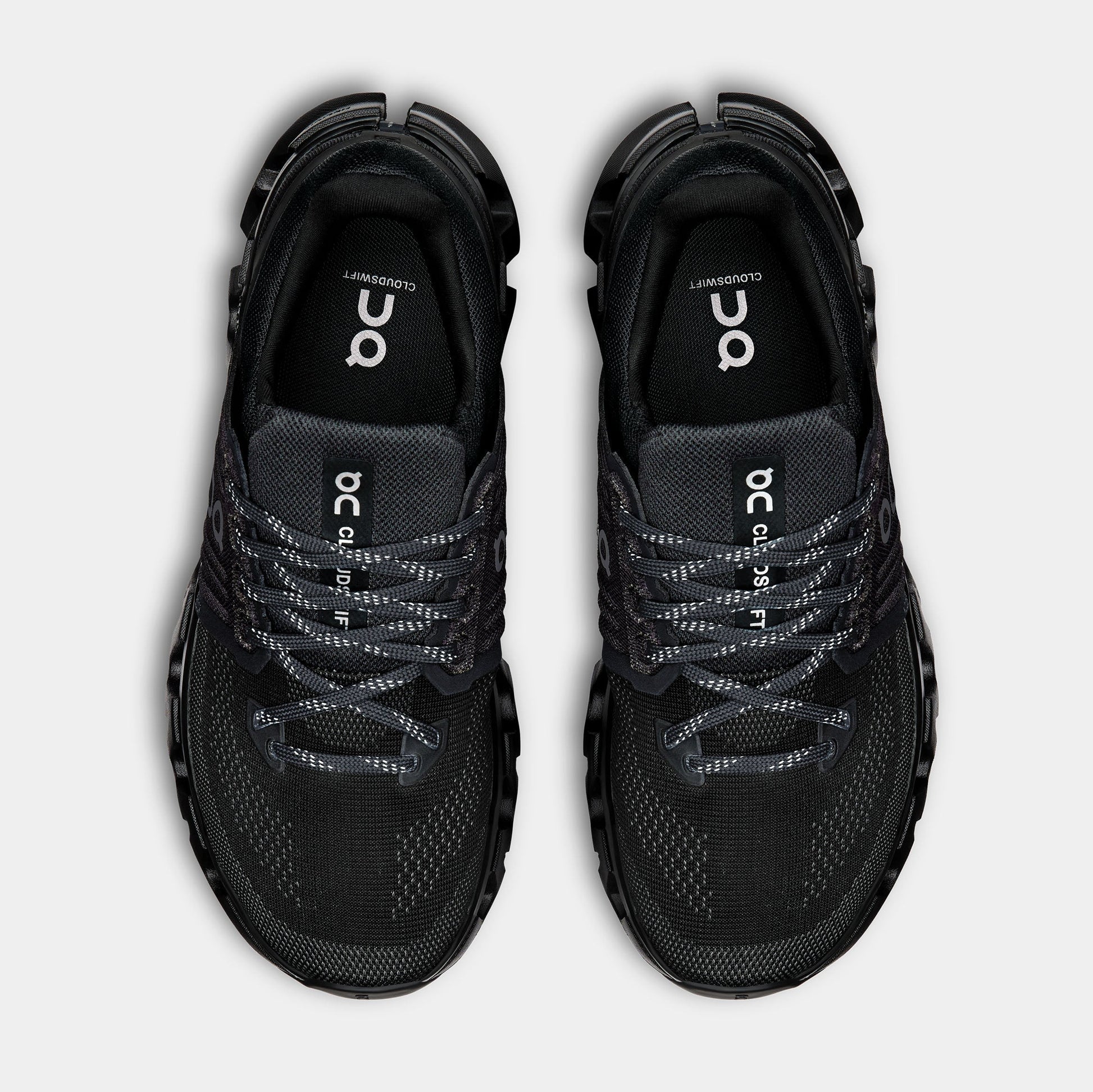 Cloudswift 4 AD Womens Running Shoes (Black/Rock) — view 2 of 4