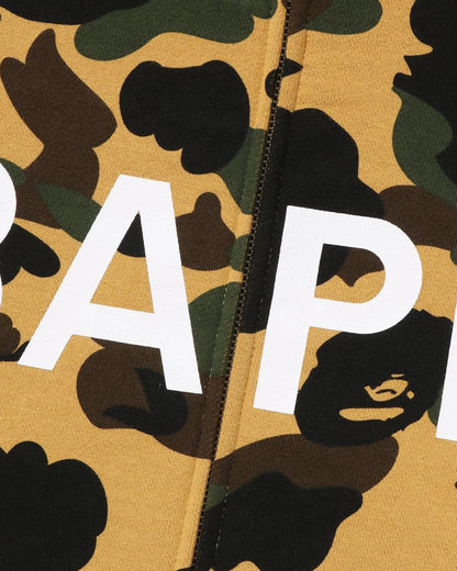 BAPE 1st Camo Balaclava Full Zip Hoodie - Yellow Camo — view 3 of 3