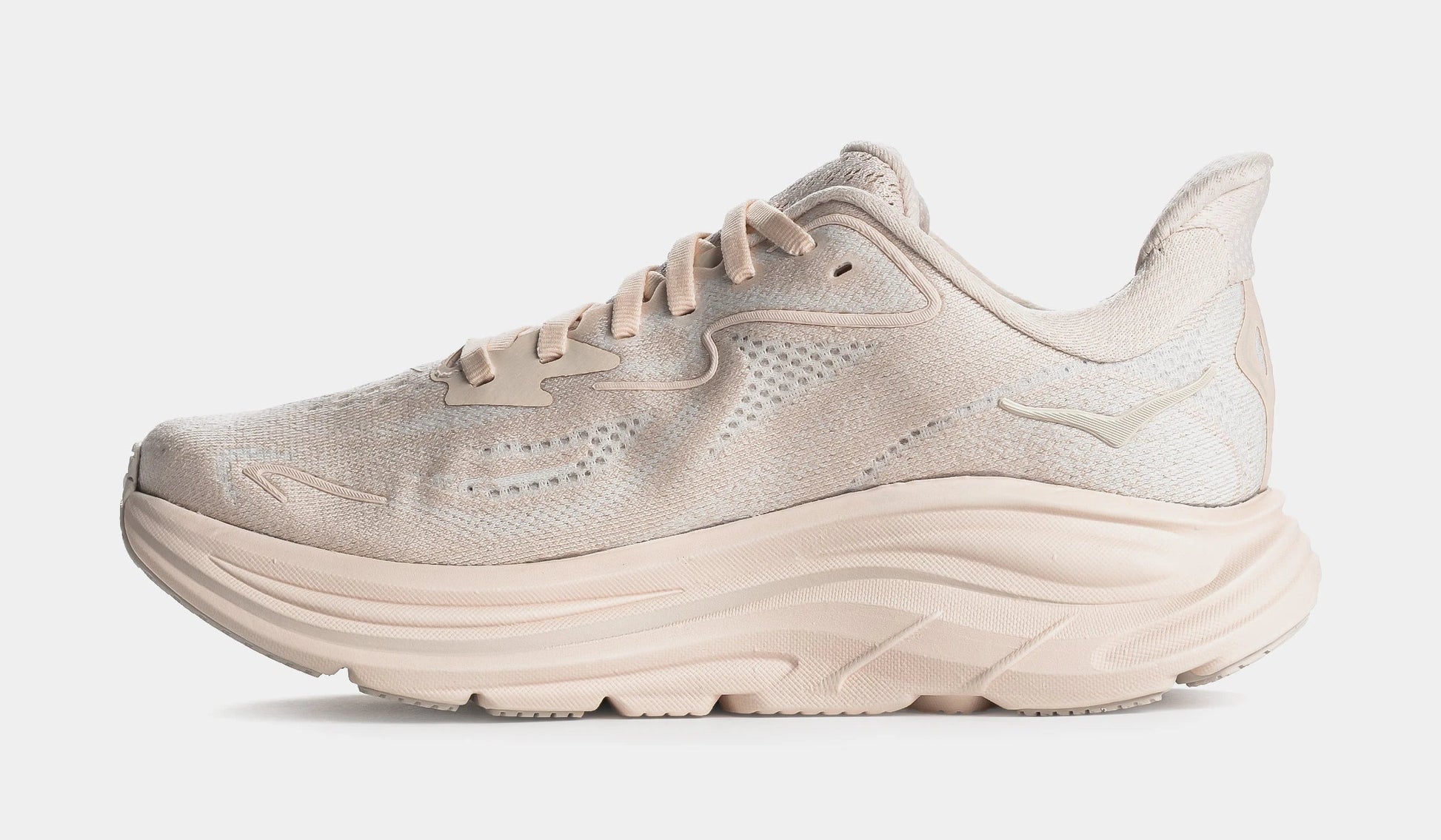 Clifton 10 Womens Running Shoes (Beige) — view 3 of 6