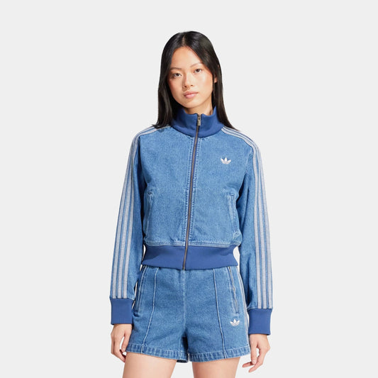 Adicolor Denim Track Womens Jacket in Indigo Denim — view 1 of 4