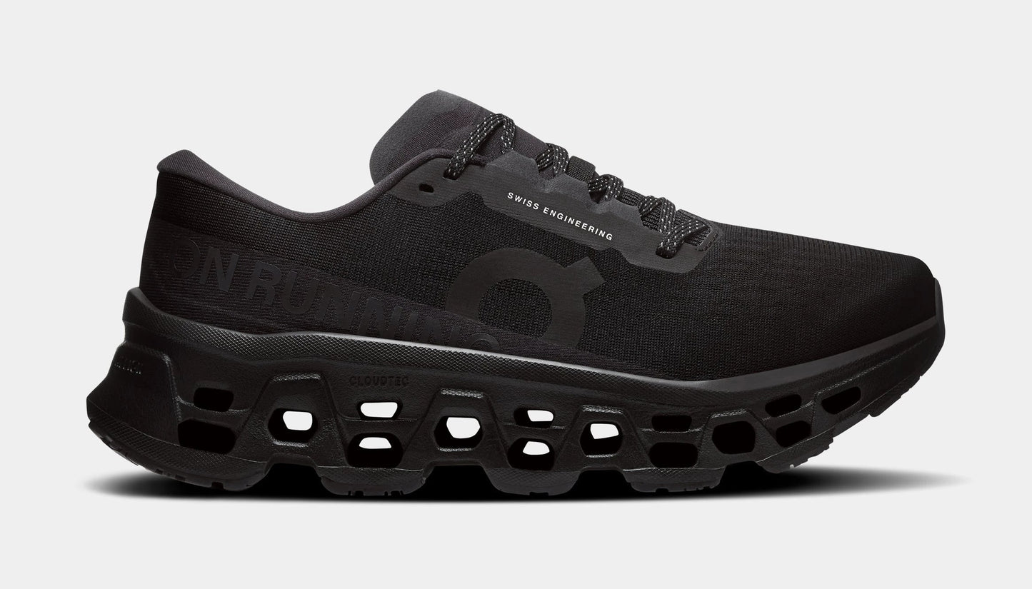 Cloudmonster 3 Womens Running Shoes (Black/Black) — view 2 of 4