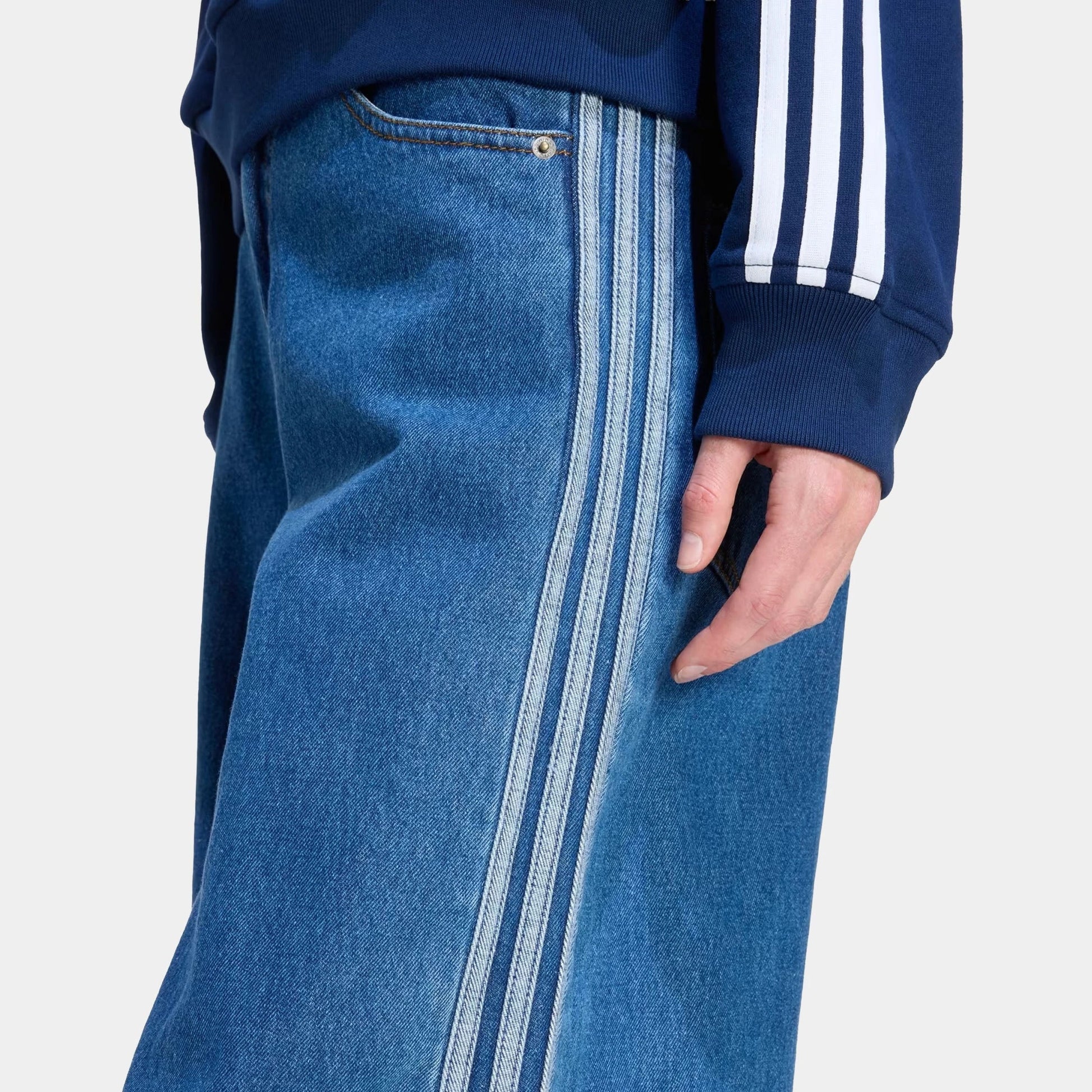 Denim Firebird Adilenium Track Womens Pants in Medium Vintage Denim — view 2 of 4