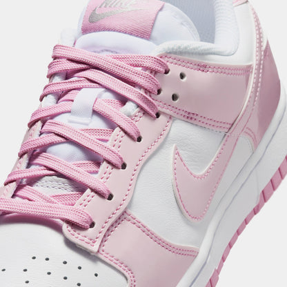 Nike WMNS Dunk Low SE - White / Metallic Silver / Pink Rise — view 5 of 5