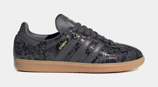 Samba OG Faux Snakeskin Womens Lifestyle Shoes (Black/Gum) — view 2 of 4