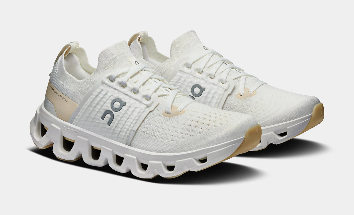 Cloudswift 4 Womens Running Shoes (White/Cream) — view 4 of 4