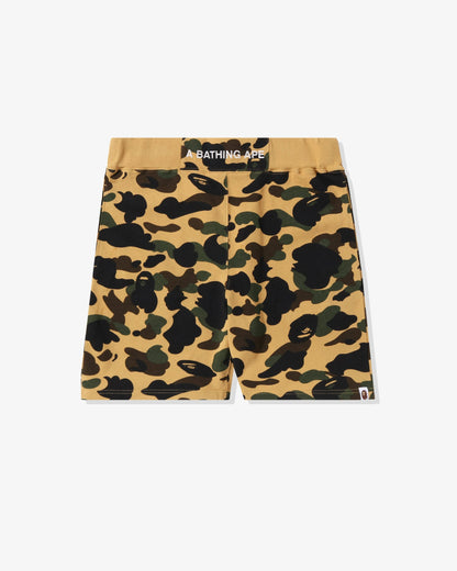 BAPE 1st Camo Sweat Shorts - Yellow Camo — view 1 of 4