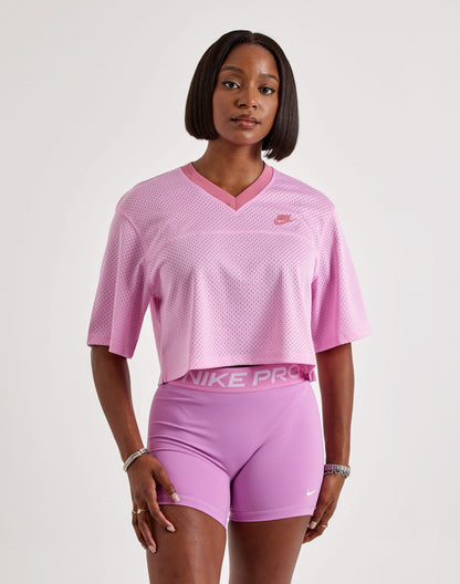 Nike Oversized Cropped Mesh Jersey