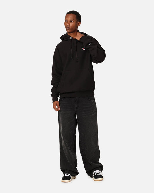 Champion Reverse Weave Small C Hoodie Black — view 2 of 6