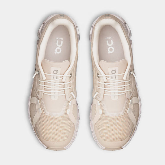 Cloud 6 Womens Running Shoes (Pearl/White/White) — view 2 of 3
