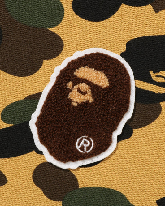 BAPE 1st Camo Ape Head Patched Full Zip Hoodie - Yellow Camo — view 2 of 4