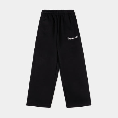 Original Sin Angel Wings Fleece Womens Sweatpants (Black/Pink)