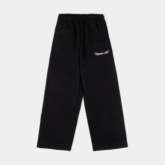Original Sin Angel Wings Fleece Womens Sweatpants (Black/Pink)