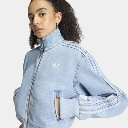 Firebird Denim Tracktop Womens Jacket (Light Denim) — view 3 of 4