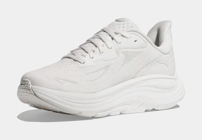 Clifton 10 Womens Running Shoes (White/White) — view 3 of 4