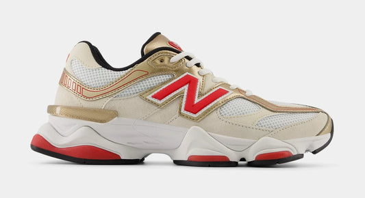 9060 Mens Lifestyle Shoes (Beige/Red) — view 2 of 4