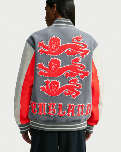 Nike x Palace Eng Varsity Jacket - Pewter Grey — view 4 of 6