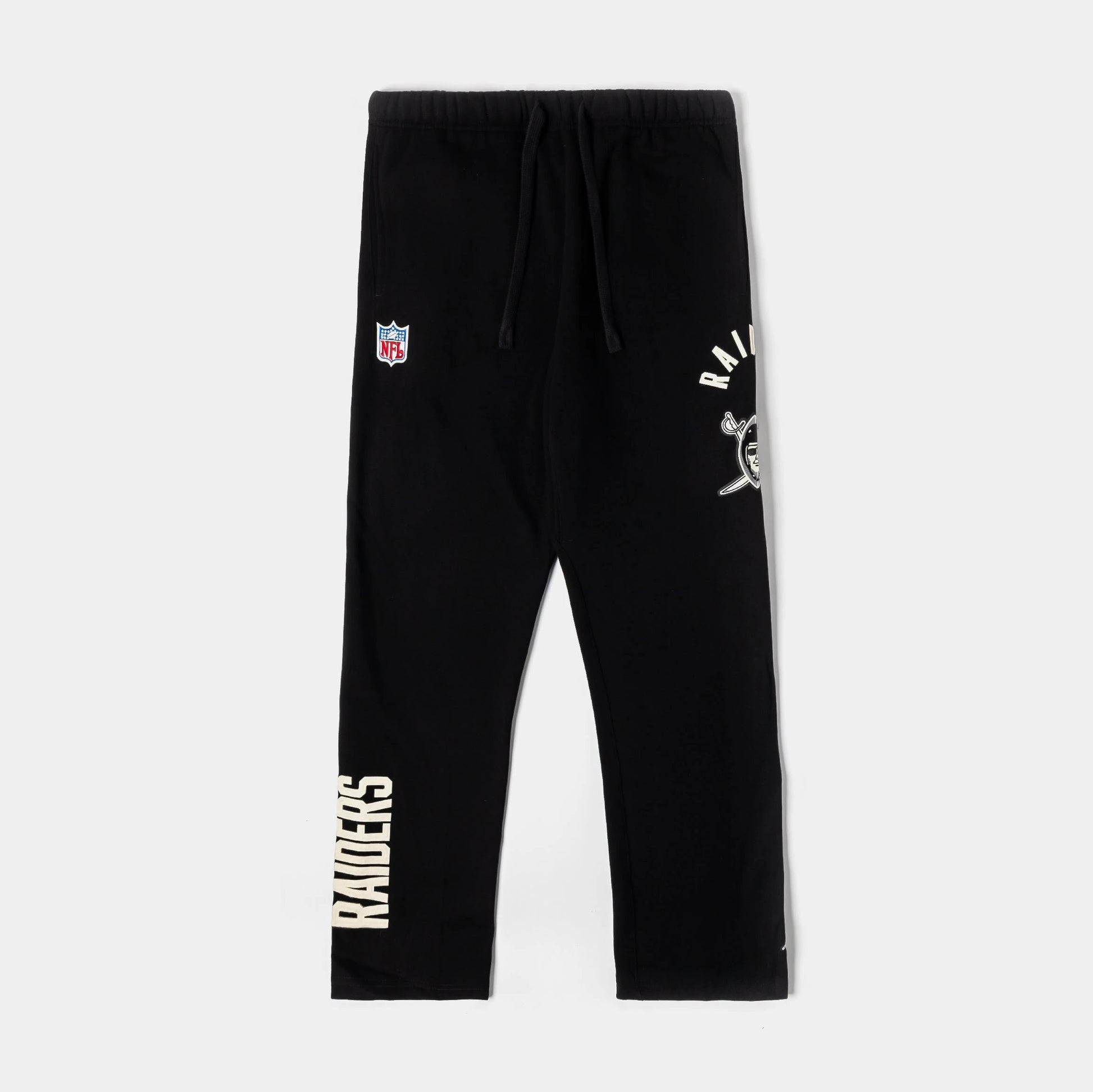 Las Vegas Raiders Original Fleece Mens Sweatpants (Black/White) — view 1 of 4