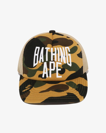 BAPE 1st Camo NYC Logo Mesh Cap - Yellow Camo — view 2 of 3