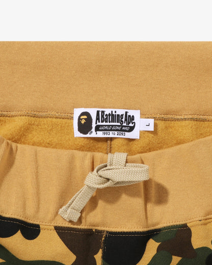 BAPE 1st Camo Ape Head Patched Sweat Pants - Yellow Camo — view 5 of 6
