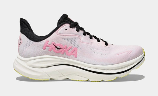 Clifton 10 Womens Running Shoes (Pink/White) — view 2 of 4