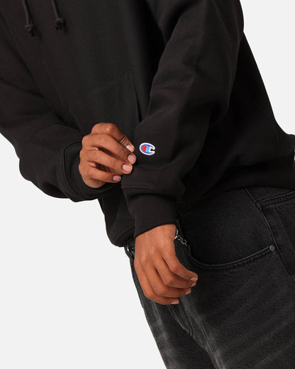 Champion Reverse Weave Small C Hoodie Black — view 6 of 6