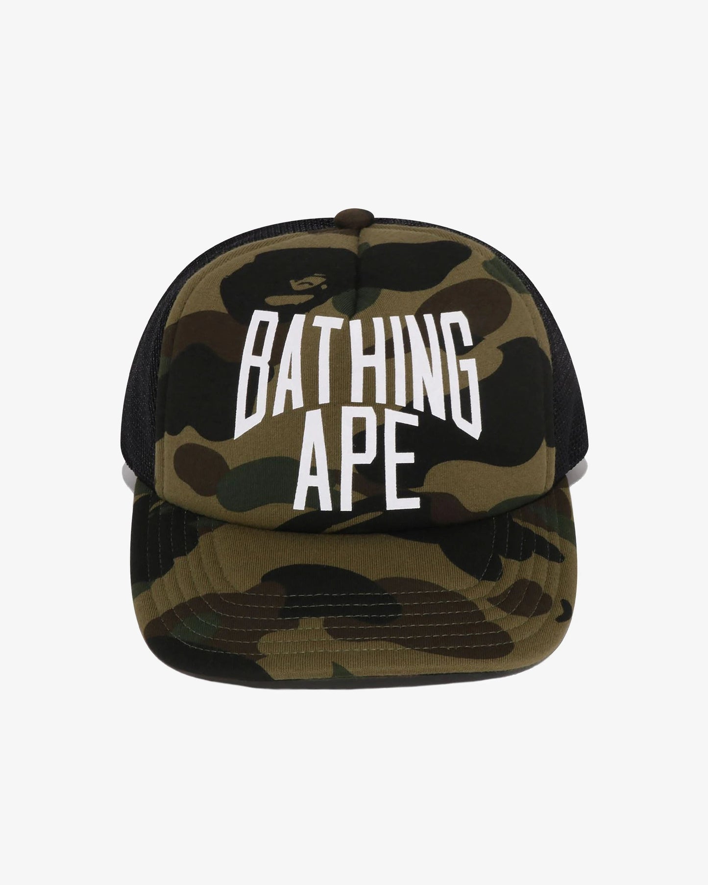 BAPE 1st Camo NYC Logo Mesh Cap - Green Camo — view 2 of 3