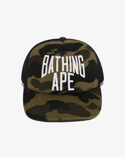 BAPE 1st Camo NYC Logo Mesh Cap - Green Camo — view 2 of 3