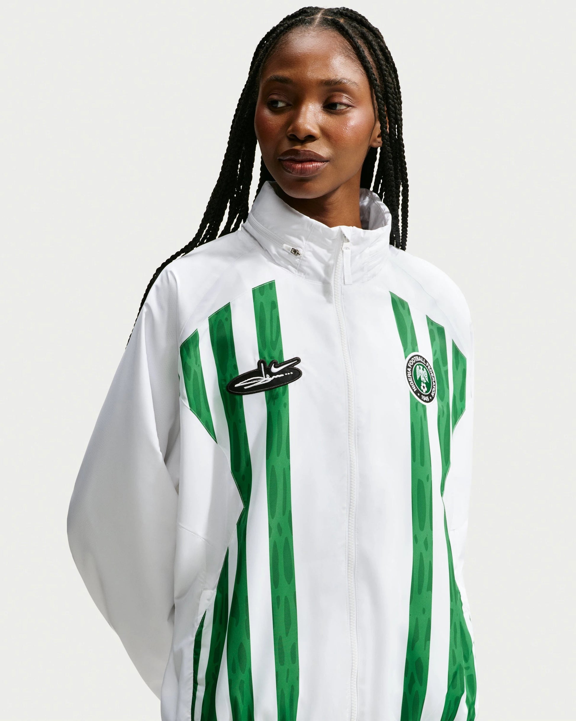 Nike x Slawn Ng Track Jacket - White/ Black — view 3 of 6
