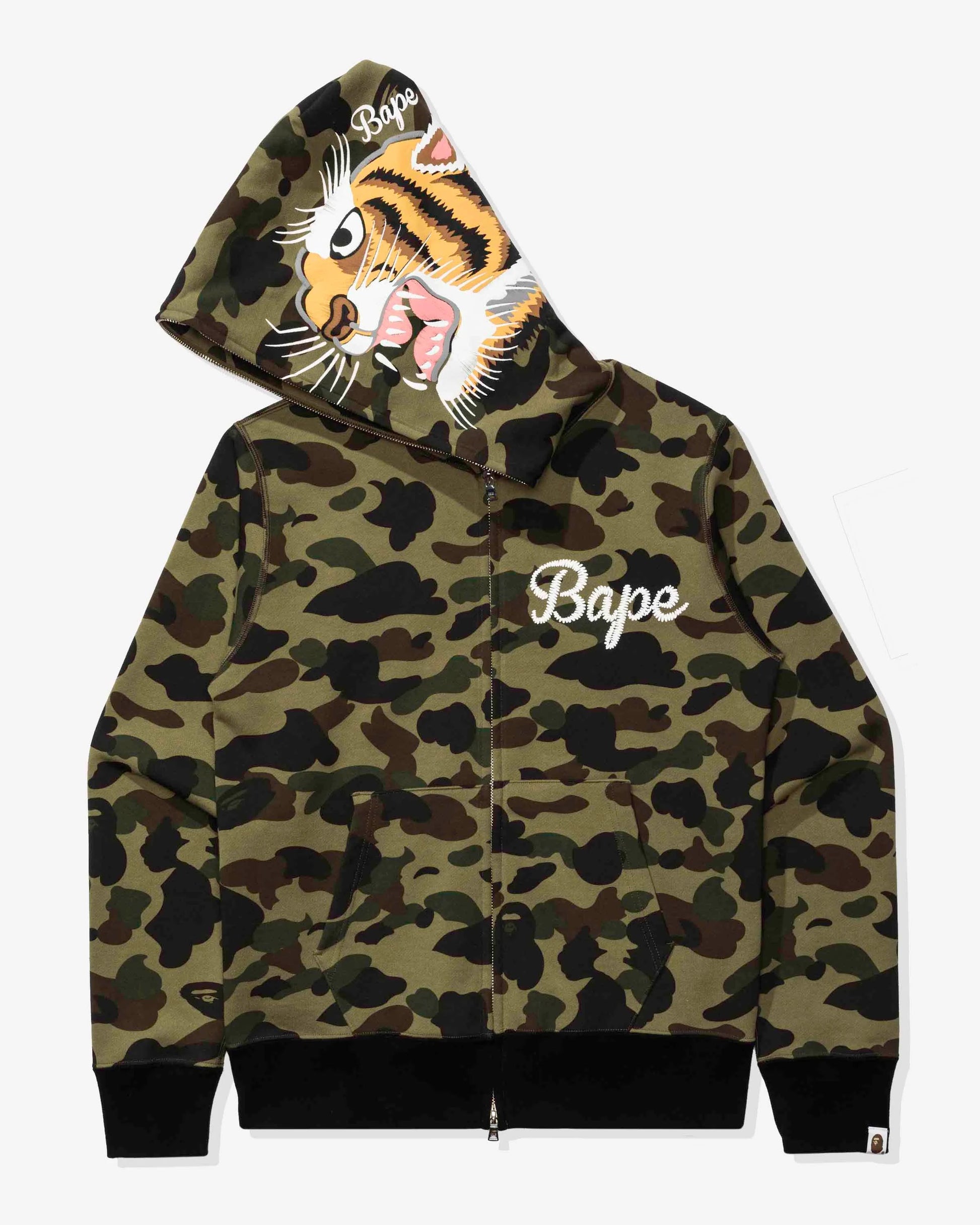 BAPE 1st Camo Tiger Full Zip Hoodie - Green Camo — view 2 of 4