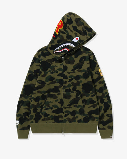 BAPE 1st Camo Shark Full Zip Hoodie - Green Camo — view 1 of 4