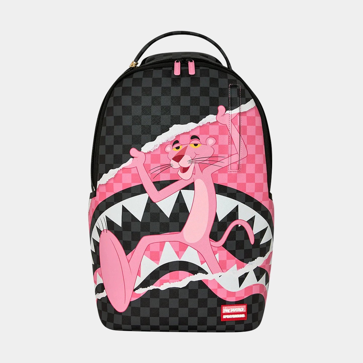 Pink Panther On The Run Mens Backpack (Pink/Grey) — view 1 of 6