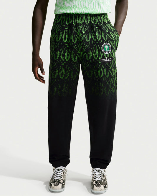 Nike x Slawn Ng Fleece Pant - Black/ Poison Green — view 1 of 5