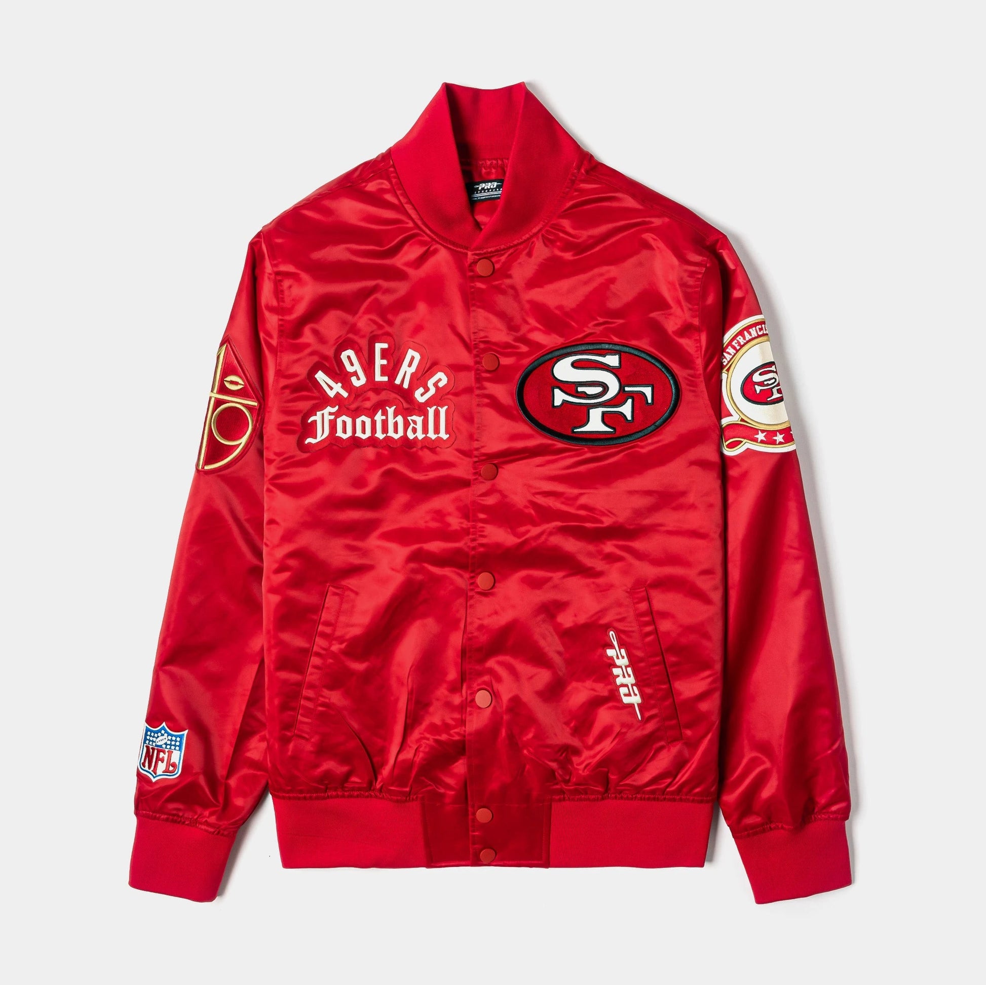 San Francisco 49ers Original Satin Mens Jacket (Red/White) — view 1 of 4