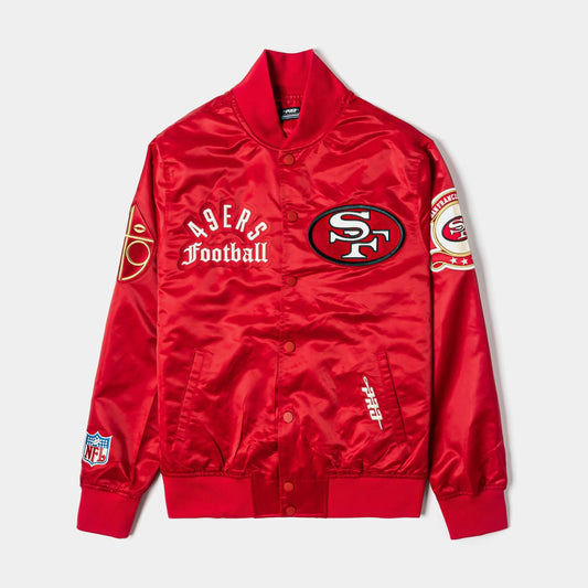 San Francisco 49ers Original Satin Mens Jacket (Red/White) — view 1 of 4