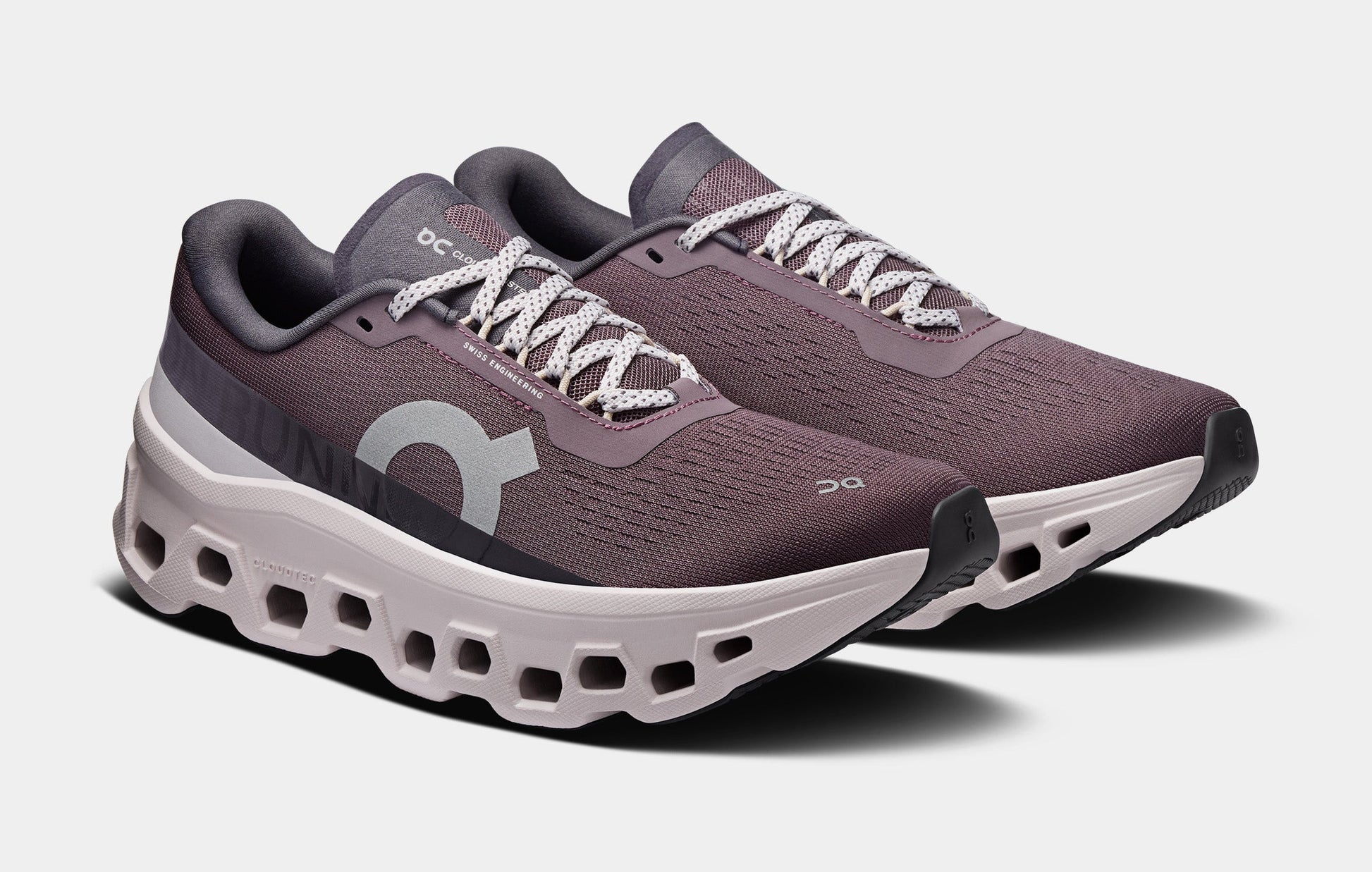 Cloudmonster 1 Womens Running Shoes (Gobi/Lily) — view 4 of 4