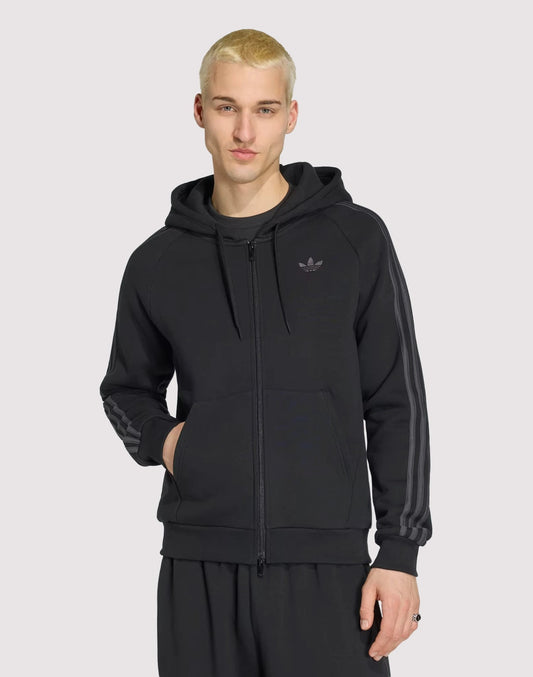 Adidas Adicolor Over The Hood Stripes Fleece Full-Zip Hoodie — view 1 of 4